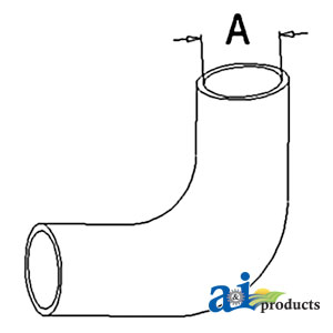 UW4465   Upper Hose---Replaces 104742A